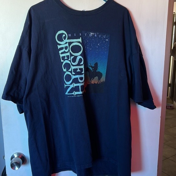 VINTAGE historic Joseph Oregon shirt double stitched image oversized double X - Picture 2 of 5